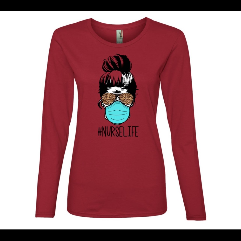 Nurse Life Skeleton, Women Long Sleeve Shirt
